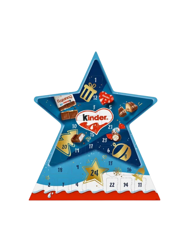 Адвент календ Ferrero Kinder Christmas Mix Stern Advent 149g